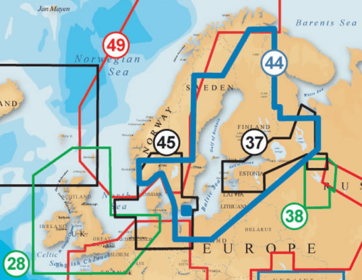 Navico NAVIONICS MSD/NAVU44XG. BALTIC SEA UPDS. Coverage Area