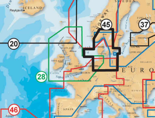 Navico NAVIONICS MSD/NAVU45XG. SKGRK/KTTGT UPDS:Coverage Area