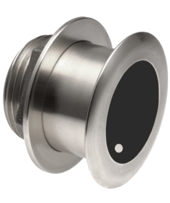 Navico XSONIC SS164 Stainless Steel low profile thru-hull 1 kW 50/200 kHz with 22/20° 6/6° array beamwidths and 20° tilt Depth/Temp -12m