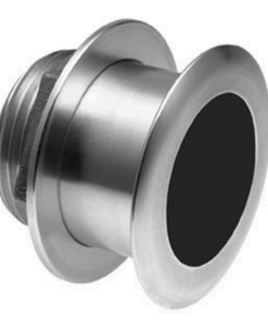 Navico XSONIC SS164 Stainless SteelLow Profile Thru Hull 1kW 50/200 Khz Depth/Temp (0° tilt) . Black 9 pin connector