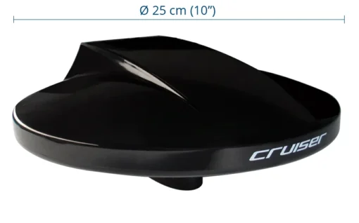 Omnidirectional TV antenna d. 25 cm (10″) Black