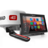 Simrad 12-inch chartplotter and radar display with Broadband 4G™ radar and TotalScan™ transducer