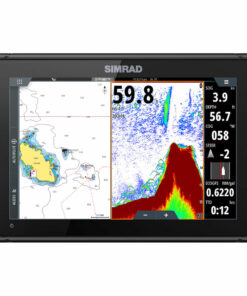 Simrad 12-inch chartplotter and radar display with TotalScan™ transducer - image 2