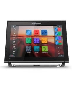 Simrad 12-inch chartplotter and radar display with TotalScan™ transducer