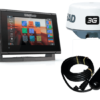 Simrad 7-inch chartplotter and radar display with Broadband 3G™ radar and TotalScan™ transducer