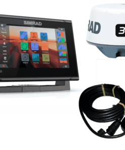 Simrad 7-inch chartplotter and radar display with Broadband 3G™ radar and TotalScan™ transducer