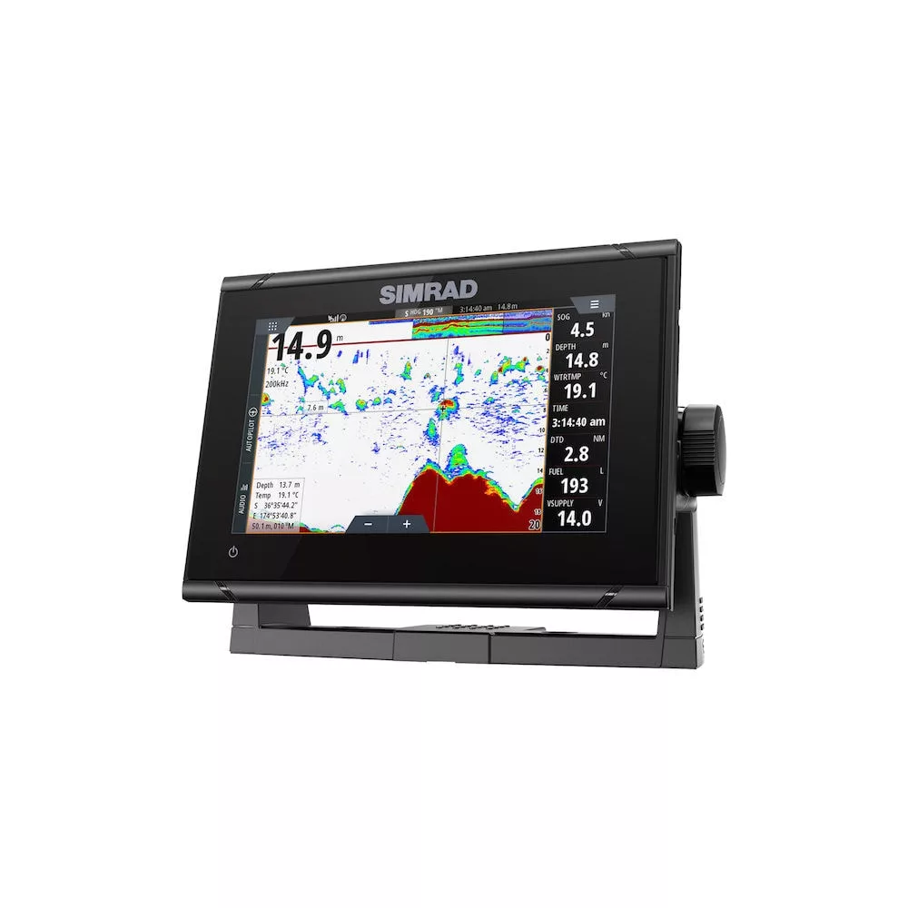Simrad 7-inch chartplotter and radar display with HDI transducer - image 2