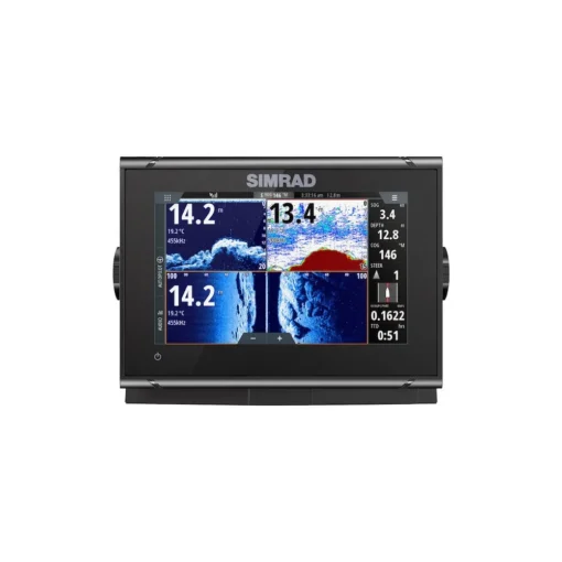 Simrad 7-inch chartplotter and radar display with TotalScan™ transducer