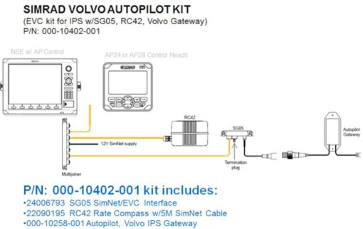 Simrad Required for connecting SG05 autopilot computer to Volvo EVC and IPS drives - image 2
