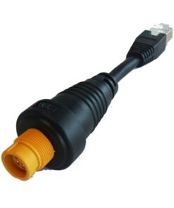 Simrad RJ45-Yellow Round Ethernet adapter cable RJ45M / 5PinF