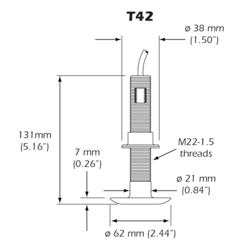 T42 Temperature Sensor Thru-hull