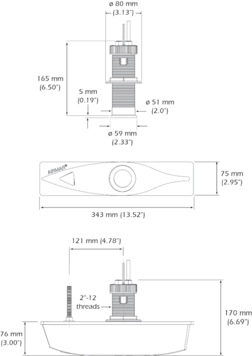 B122 Smart™ Sensor Thru-hull