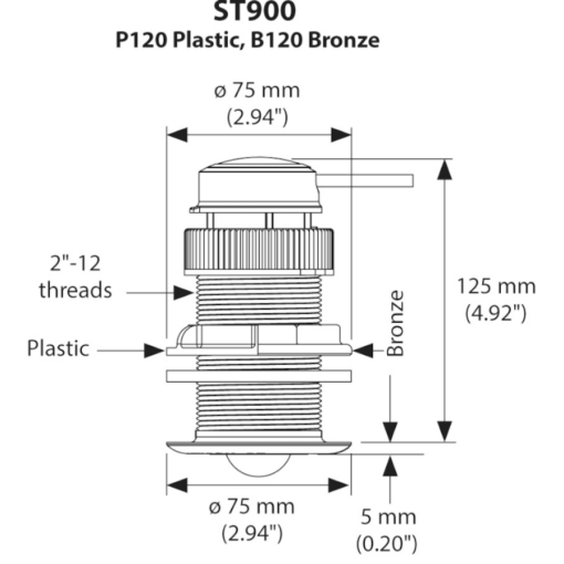 ST900 Speed and Temperature Sensor Bronze