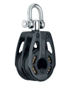 HARKEN 100mm Aluminum Double Block — Swivel