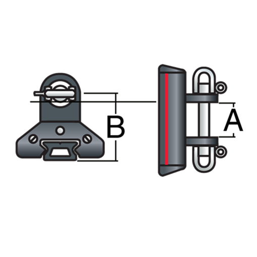 HARKEN 32mm CB Pole Car — Forespar Toggle - image 2