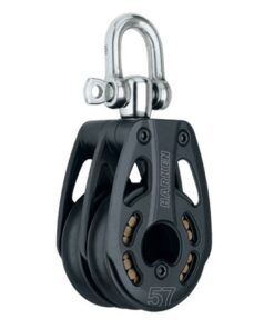 HARKEN 57mm Aluminum Double Block — Swivel