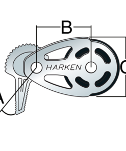 HARKEN 57mm Stainless Steel ESP Footblock — Lockoff - image 2