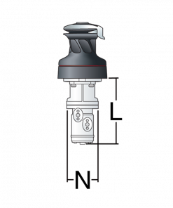 HARKEN 70 Hydraulic Self-Tailing Radial Bronze Winch — 2 Speed