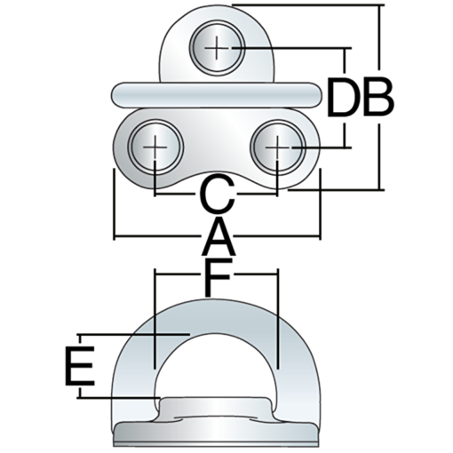 HARKEN 6mm Folding Padeye - image 2