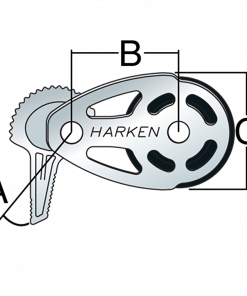 HARKEN 75mm Stainless Steel ESP Footblock — Lockoff - image 2